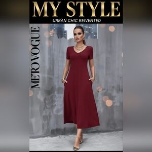 Deep Red Maxi Dress_2